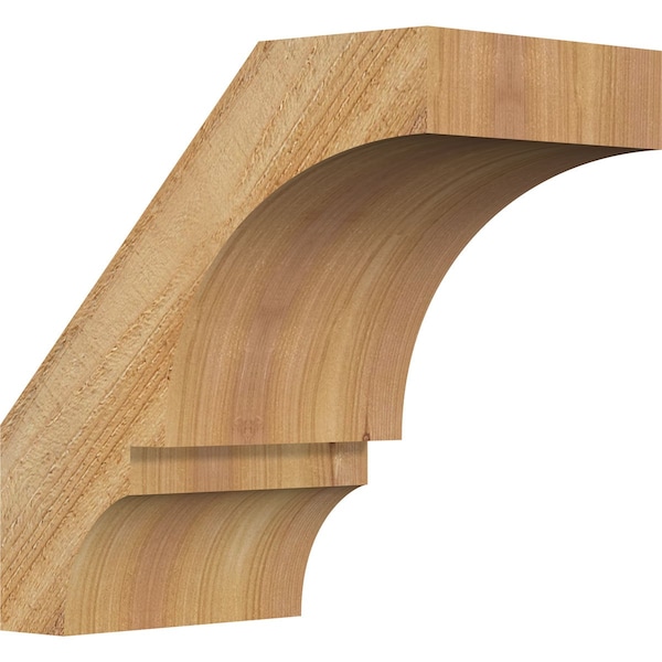 Ekena Millwork 6"W x 10"D x 10"H Balboa Rough Sawn Knee Brace, Western Red Cedar BRC06X10X10BOA00RWR - main